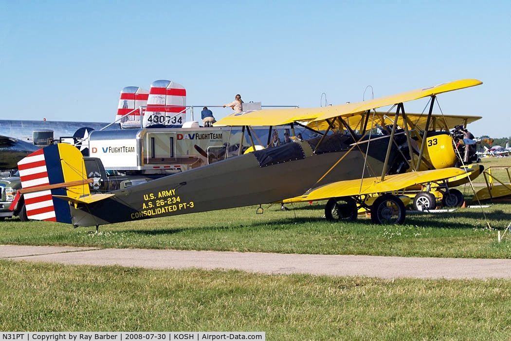 N31PT, 1998 Consolidated PT-3 Replica C/N 1, Consolidated PT-1 Trusty [127] (EAA Foundation Museum) Oshkosh - Wittman Regional~N 30/07/2008