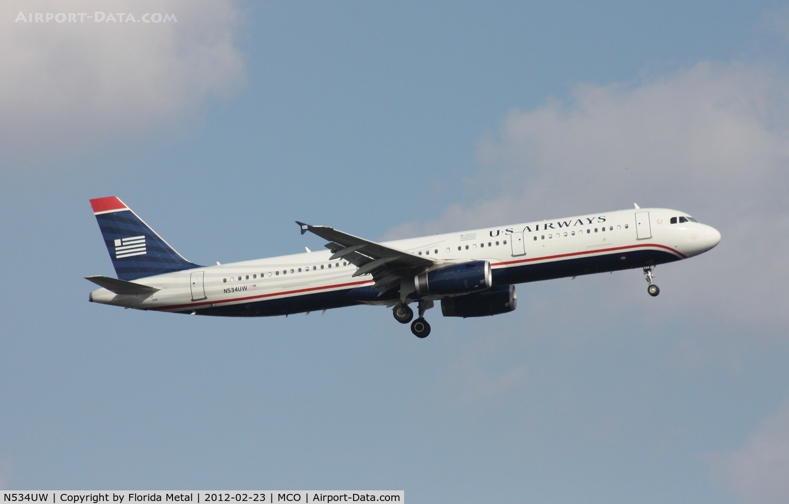 N534UW, 2009 Airbus A321-231 C/N 3989, US Airways A321