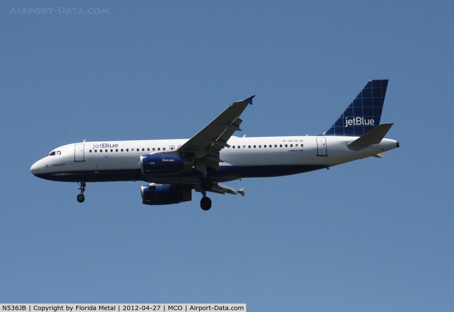 N536JB, 2002 Airbus A320-232 C/N 1784, Jet Blue A320