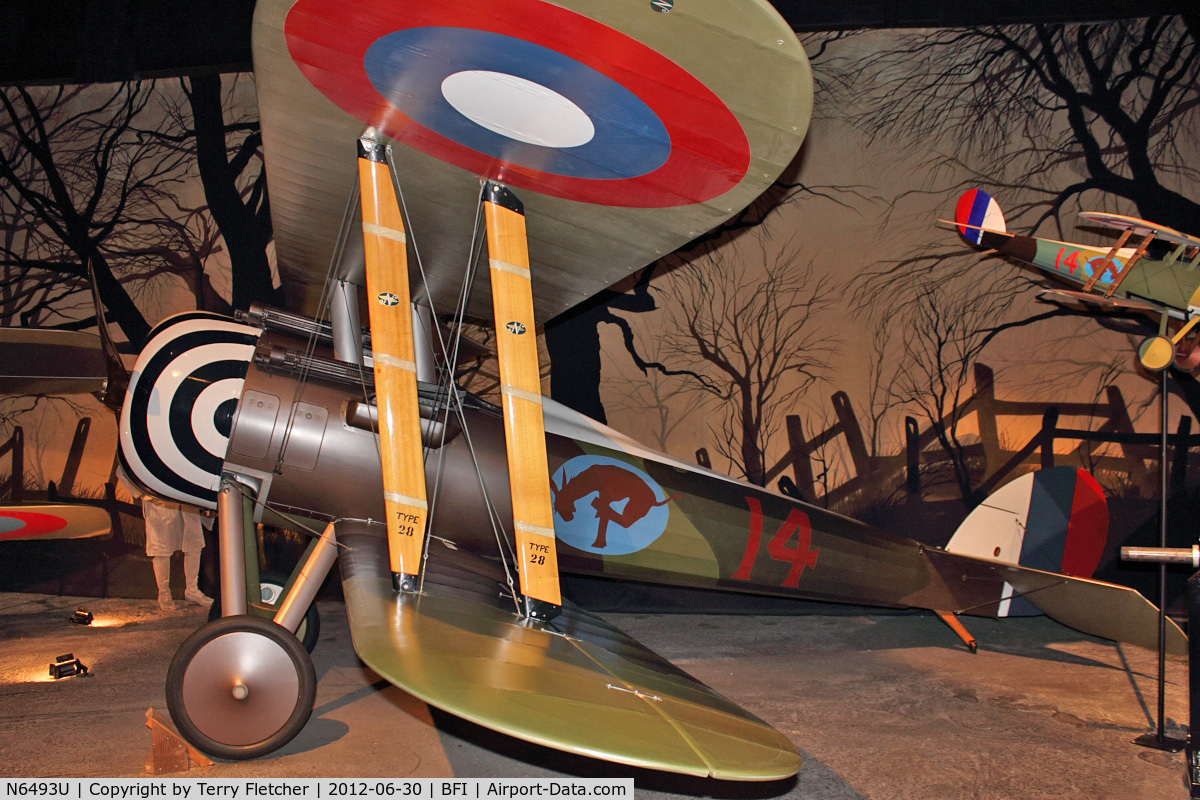 N6493U, Nieuport 28 C.1 C/N 6493, Nieuport NIEUPORT 28C-1, c/n: 6493 in Seattle Museum of Flight