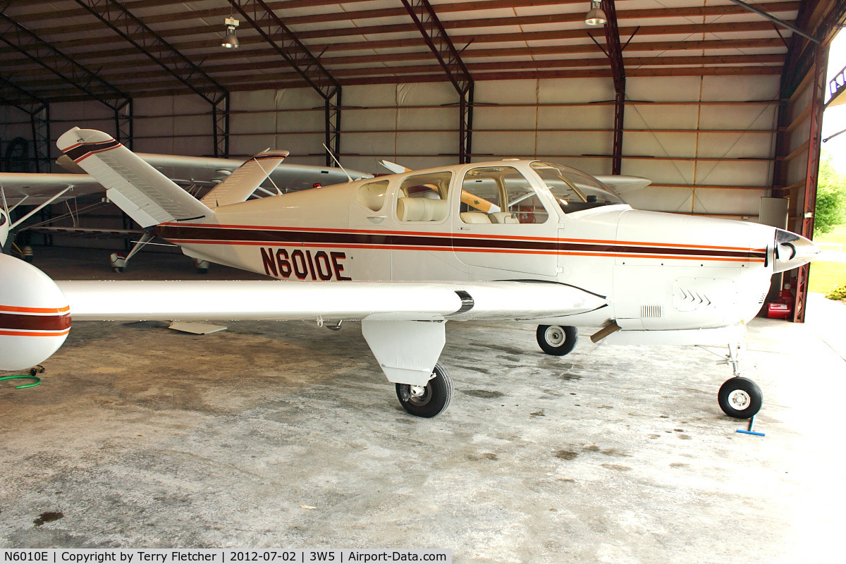 N6010E, 1959 Beech K35 Bonanza C/N D-5942, 1959 Beech K35, c/n: D-5942