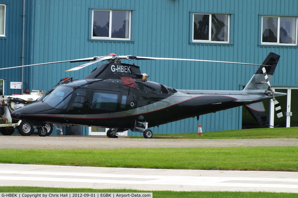G-HBEK, 1996 Agusta A-109C C/N 7633, at the LAA Rally 2012, Sywell