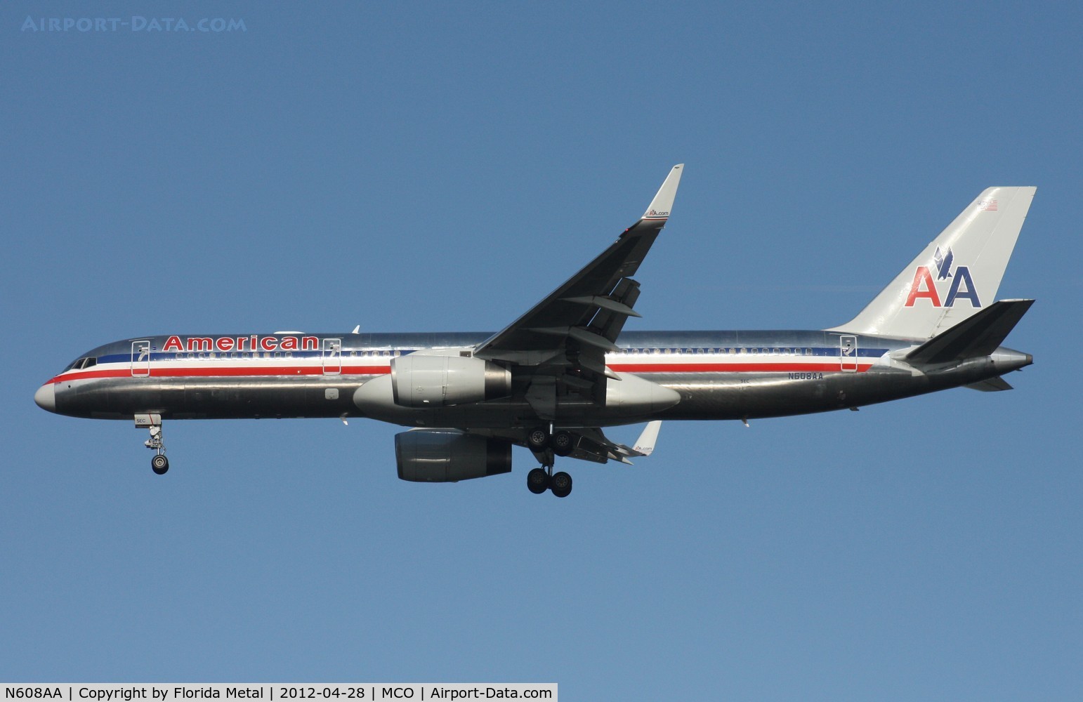 N608AA, 1996 Boeing 757-223 C/N 27446, American 757