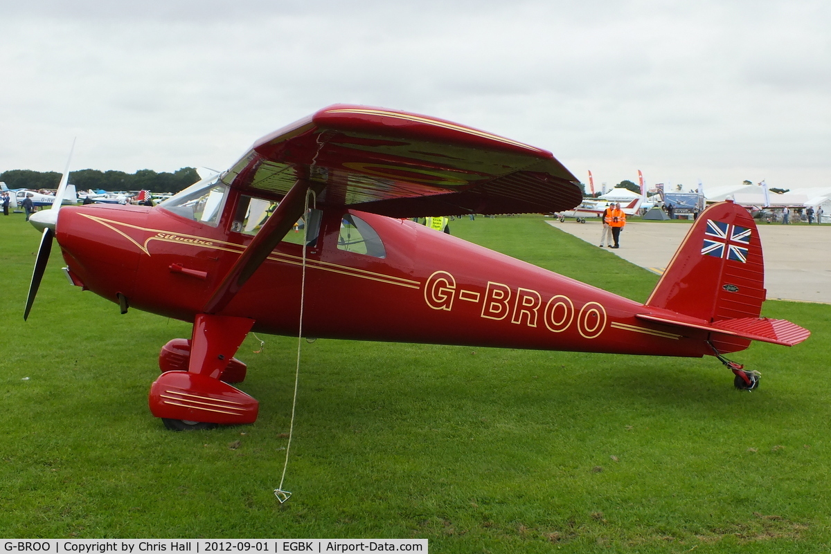 G-BROO, 1948 Luscombe 8E Silvaire C/N 6154, at the LAA Rally 2012, Sywell