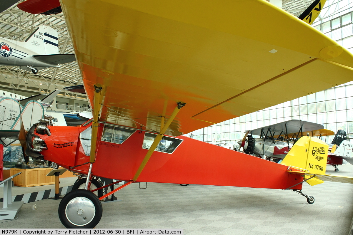 N979K, 1929 Curtiss-Wright Robin C-1 C/N 628, 1929 Curtiss Wright ROBIN C-1, c/n: 628 in Seattle Museum of Flight
