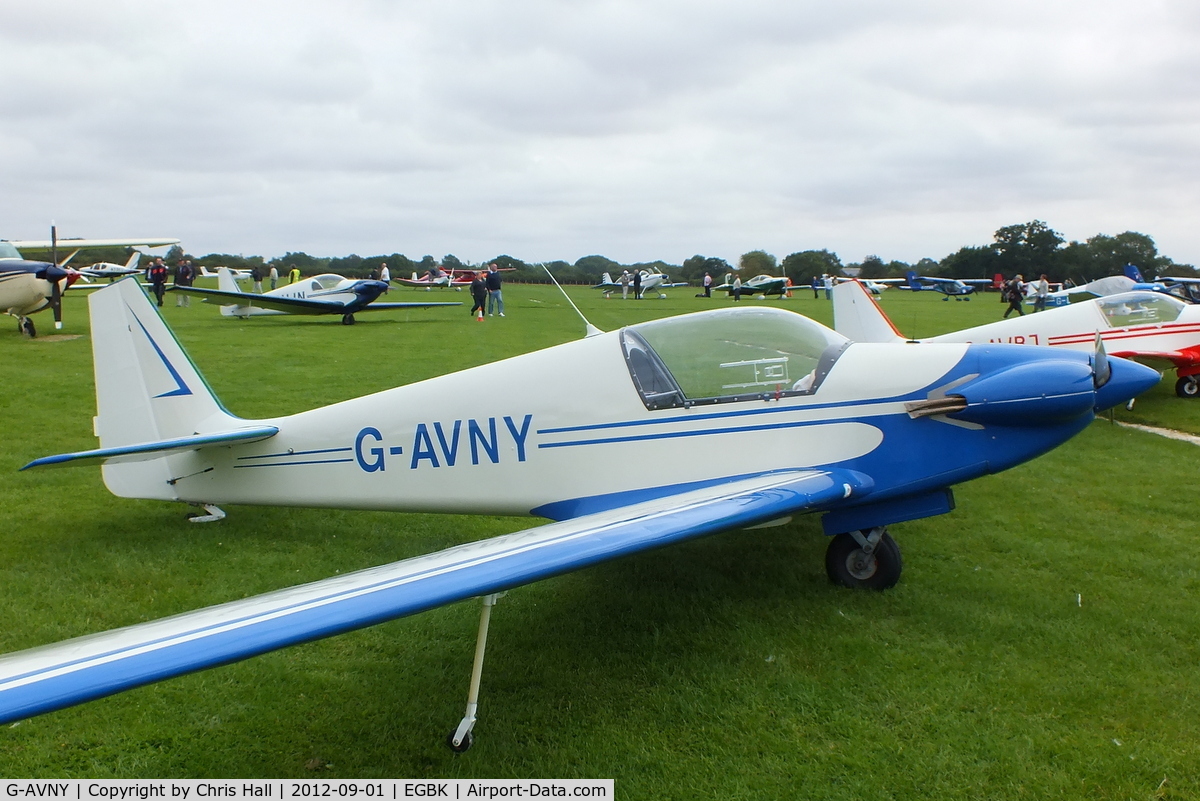 G-AVNY, 1967 Sportavia-Putzer Fournier RF-4D C/N 4029, at the LAA Rally 2012, Sywell