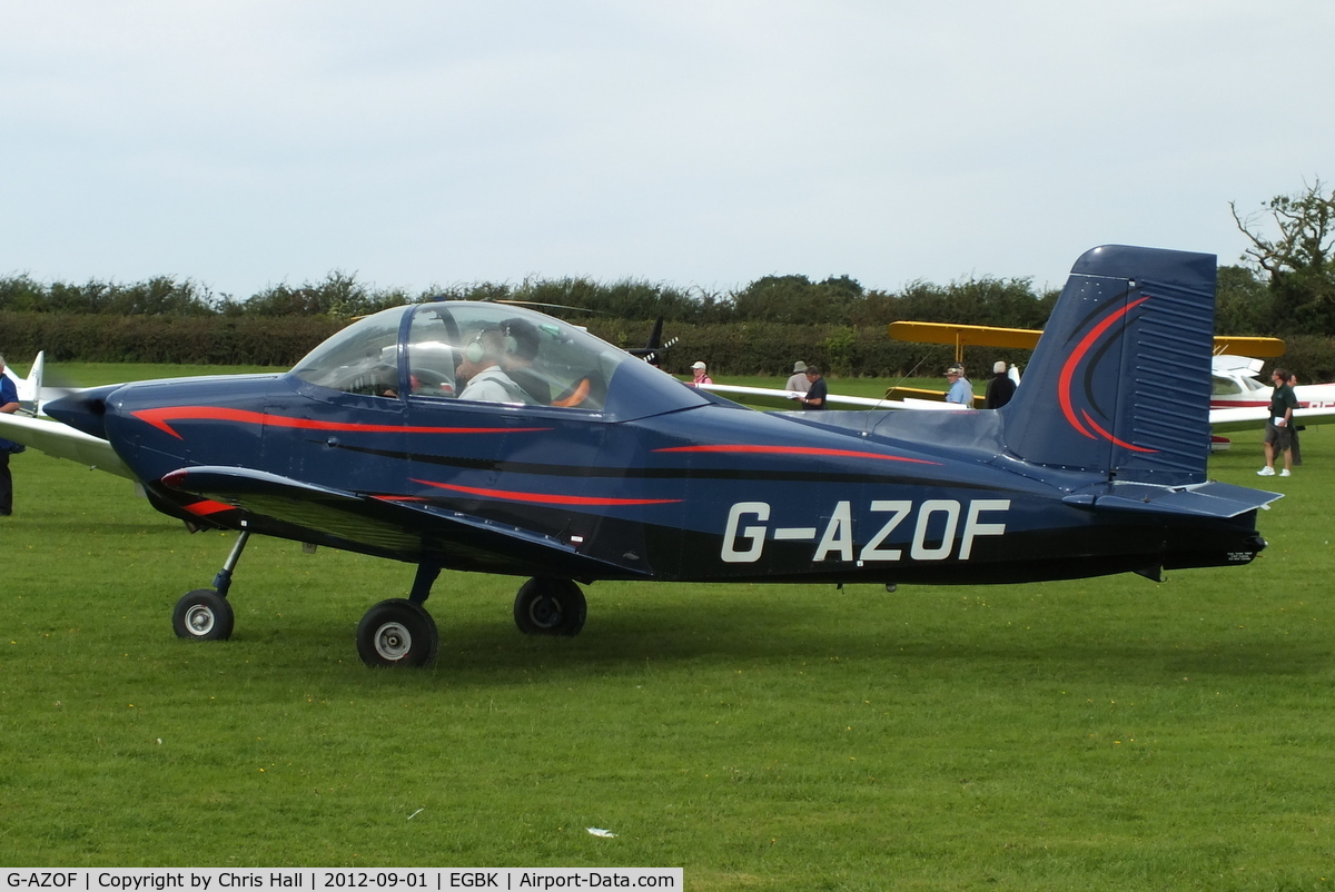 G-AZOF, 1972 AESL Glos-Airtourer Super 150/T5 C/N A549, at the at the LAA Rally 2012, Sywell