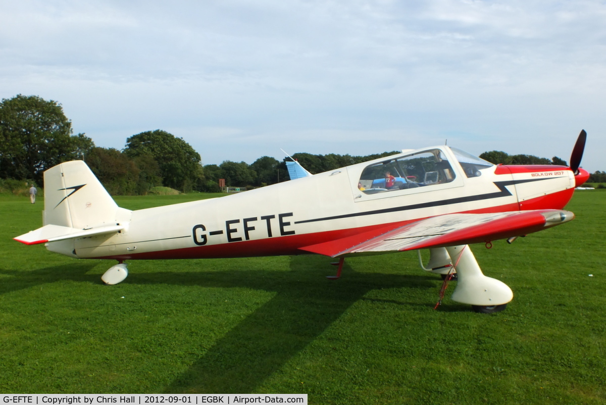 G-EFTE, 1961 Bolkow Bo-207 C/N 218, at the at the LAA Rally 2012, Sywell