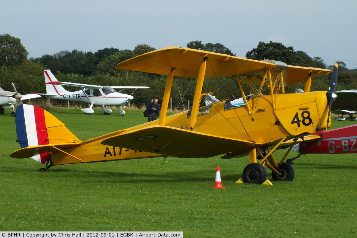G-BPHR, 1940 De Havilland Australia DH-82A Tiger Moth C/N DHA45, at the at the LAA Rally 2012, Sywell