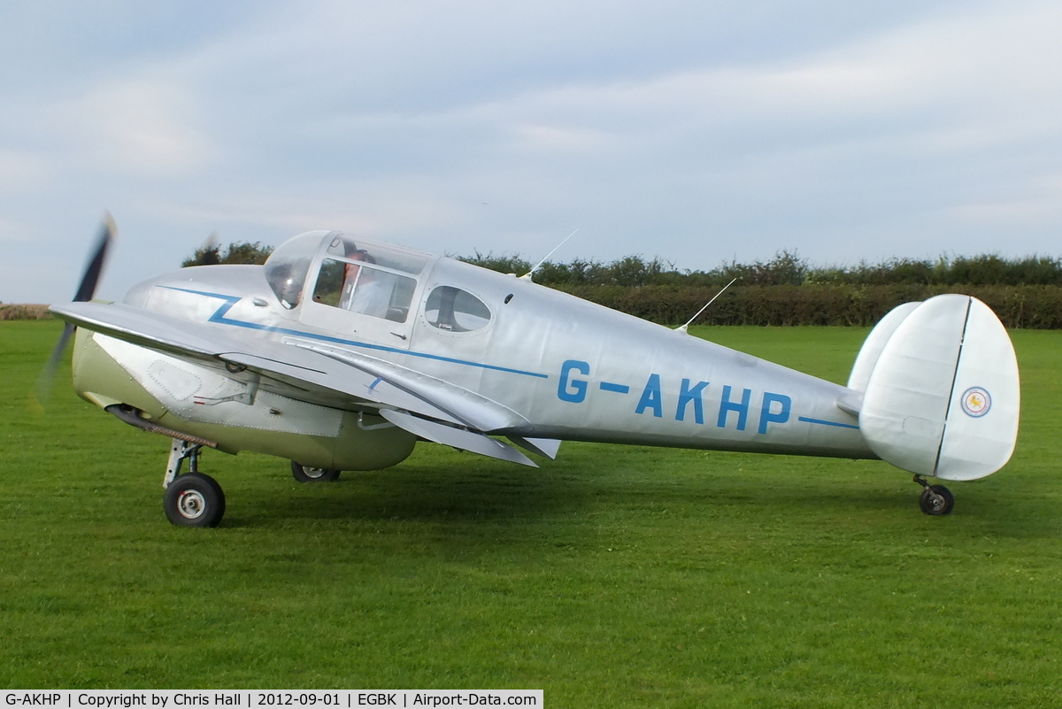 G-AKHP, 1947 Miles M65 Gemini 1A C/N 6519, at the at the LAA Rally 2012, Sywell