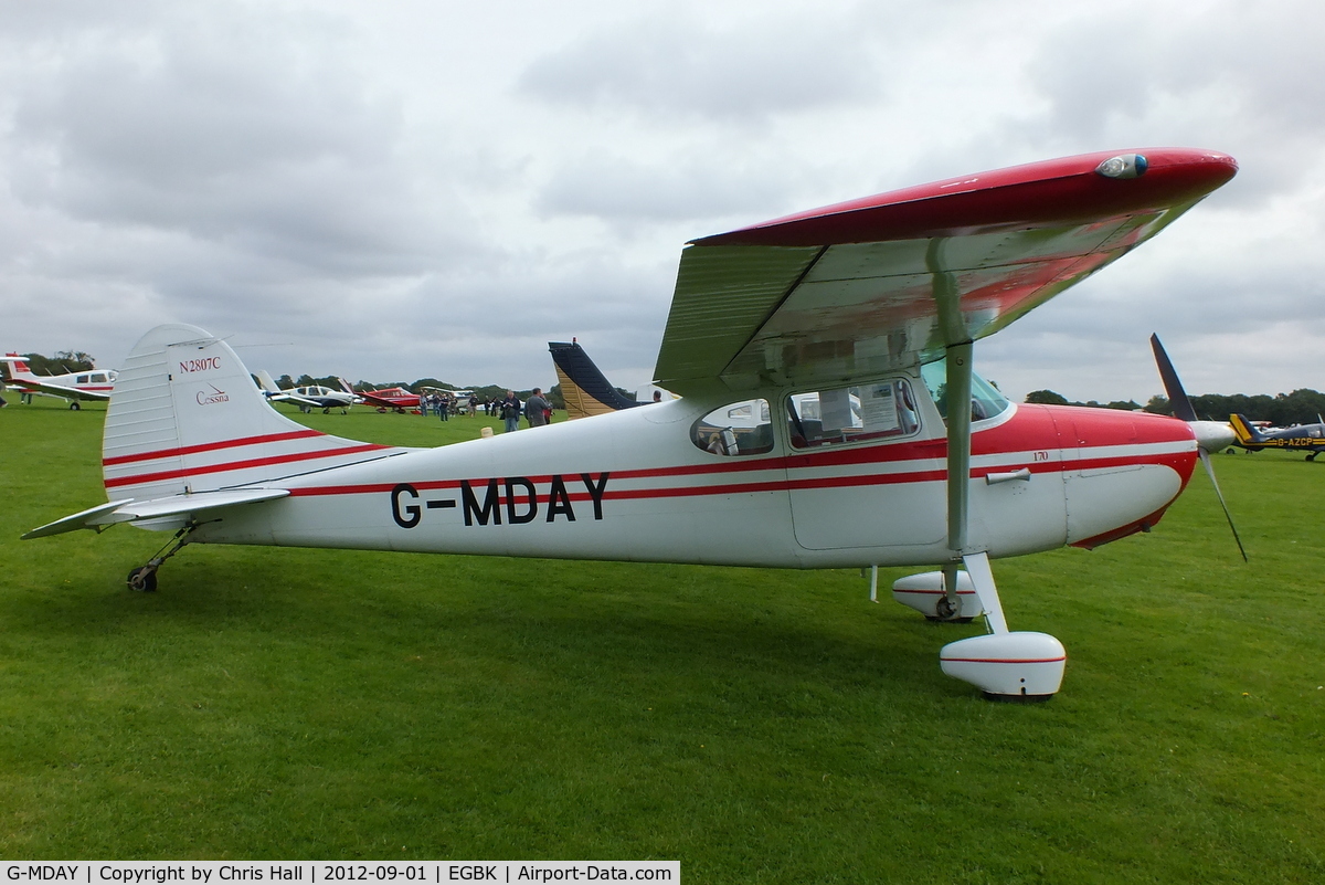 G-MDAY, 1954 Cessna 170B C/N 26350, at the at the LAA Rally 2012, Sywell