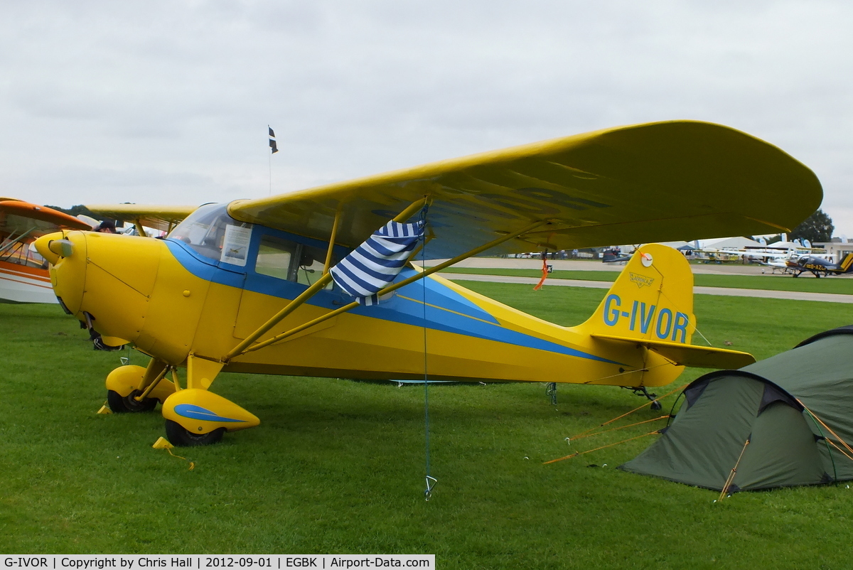 G-IVOR, 1946 Aeronca 11AC Chief Chief C/N 11AC-1035, at the at the LAA Rally 2012, Sywell