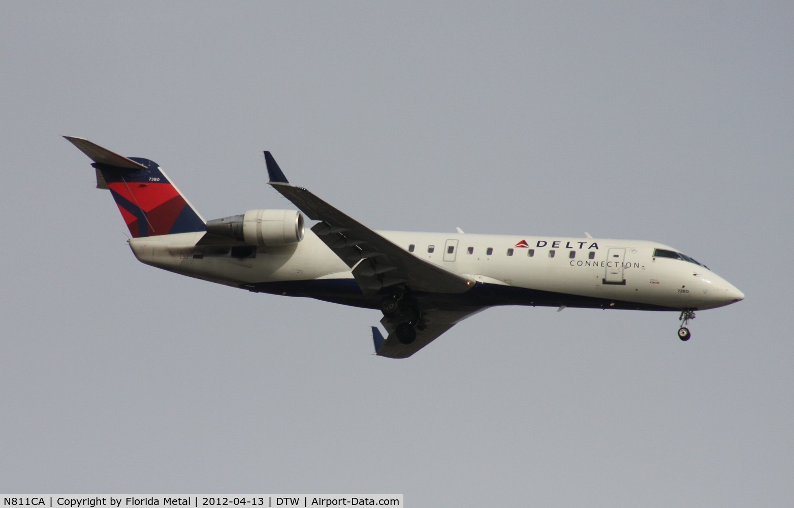 N811CA, 2000 Bombardier CRJ-100ER (CL-600-2B19) C/N 7380, Comair CRJ