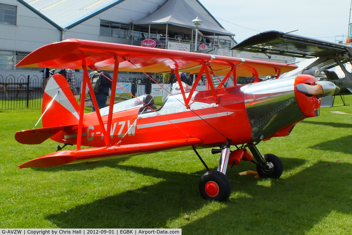 G-AVZW, 1973 EAA Biplane Model P-1 C/N PFA 1314, at the at the LAA Rally 2012, Sywell