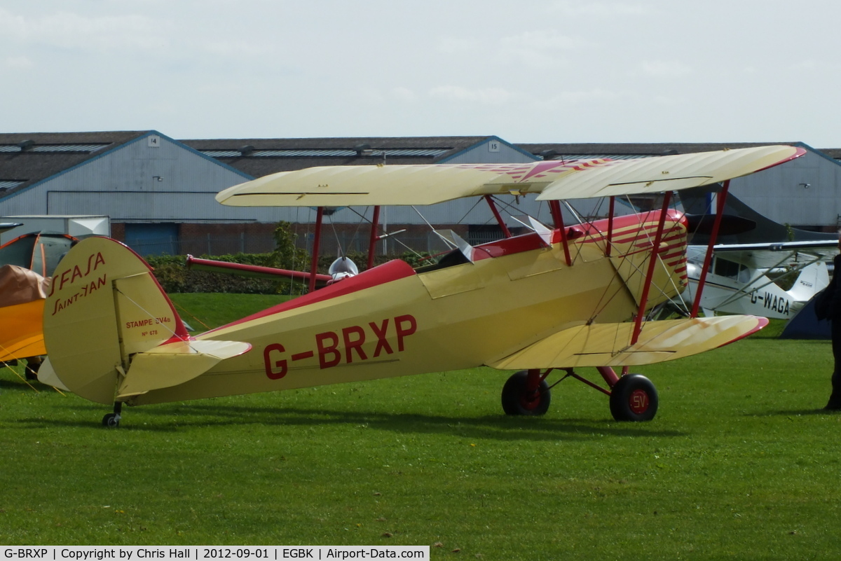 G-BRXP, 1948 Stampe-Vertongen SV-4C C/N 678, at the at the LAA Rally 2012, Sywell