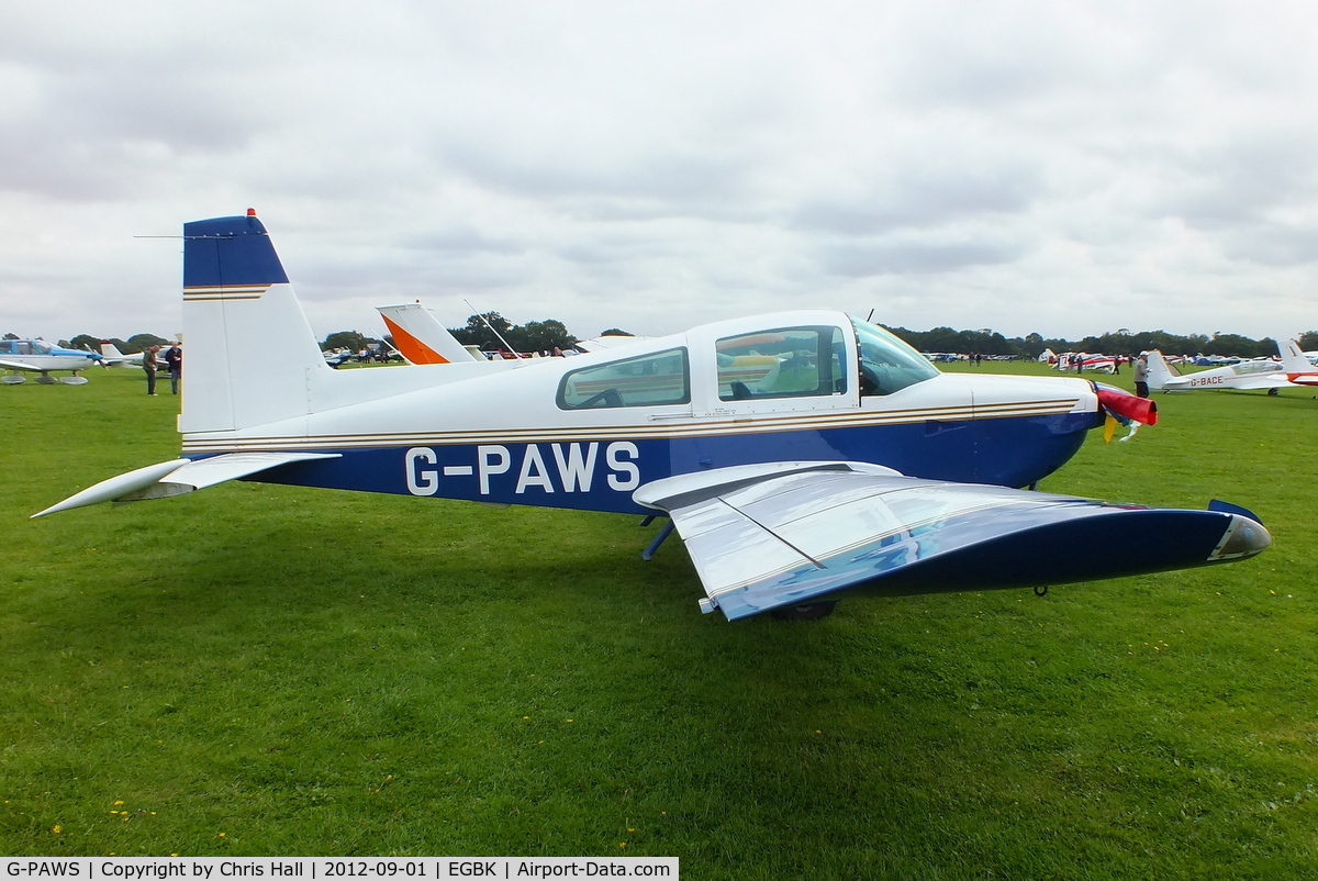 G-PAWS, 1979 Gulfstream American AA-5A Cheetah C/N AA5A-0806, at the at the LAA Rally 2012, Sywell