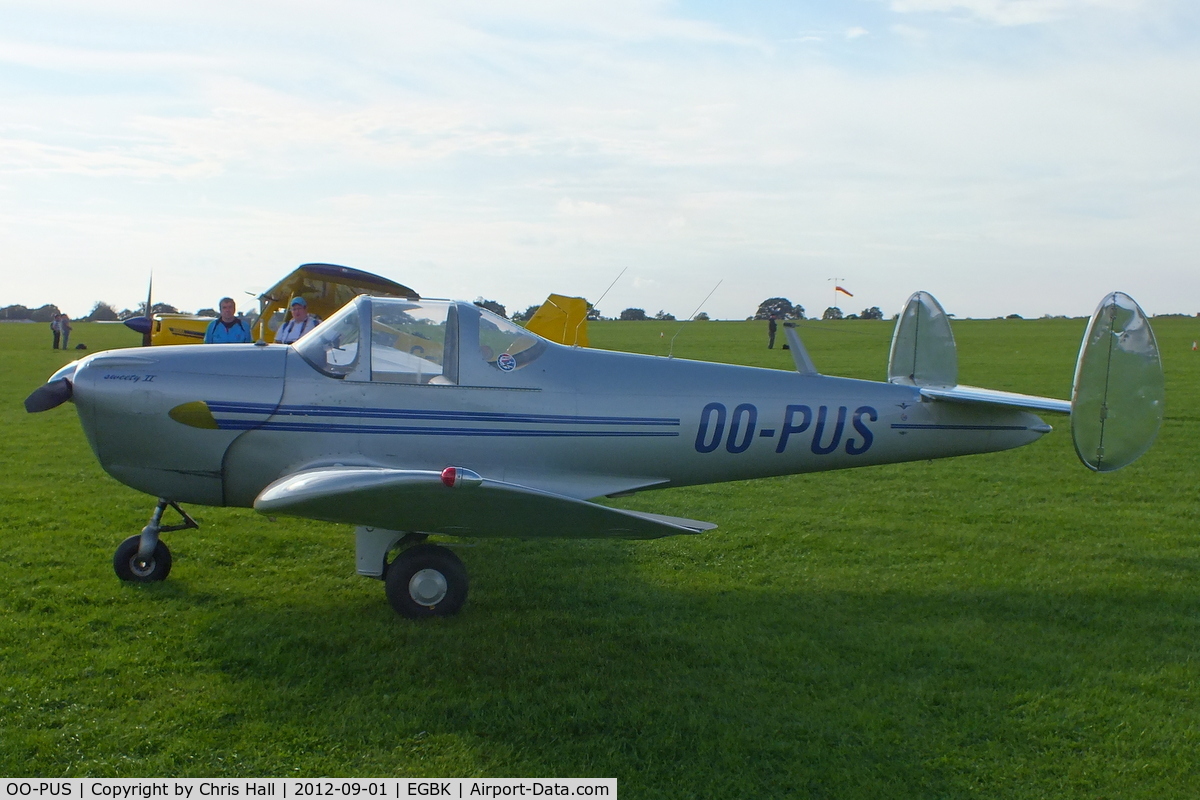 OO-PUS, 1947 Erco 415D Ercoupe C/N 4577, at the at the LAA Rally 2012, Sywell