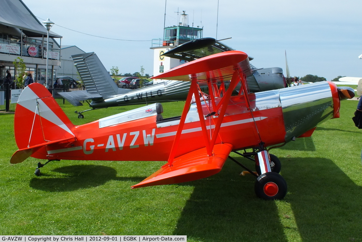 G-AVZW, 1973 EAA Biplane Model P-1 C/N PFA 1314, at the at the LAA Rally 2012, Sywell