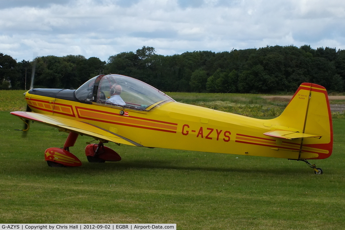 G-AZYS, 1961 Scintex CP-301C-1 Emeraude C/N 568, At the Real Aeroplane Club's Wings & Wheels fly-in, Breighton