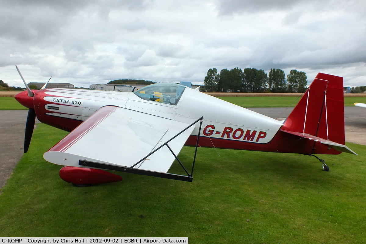 G-ROMP, 1987 Extra EA-230H C/N 001, At the Real Aeroplane Club's Wings & Wheels fly-in, Breighton