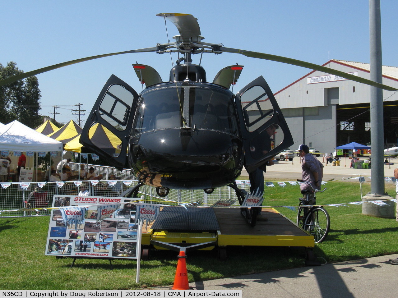 N36CD, 2009 Eurocopter AS-350B-3 Ecureuil Ecureuil C/N 4657, American Eurocopter AS350B SuperStar, one Turbomeca ARRIEL 2B 847 shp, 3 blade rotor, Hot & High optimized model.