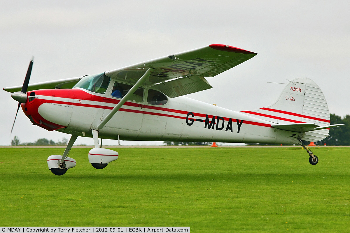 G-MDAY, 1954 Cessna 170B C/N 26350, A visitor to 2012 LAA Rally at Sywell