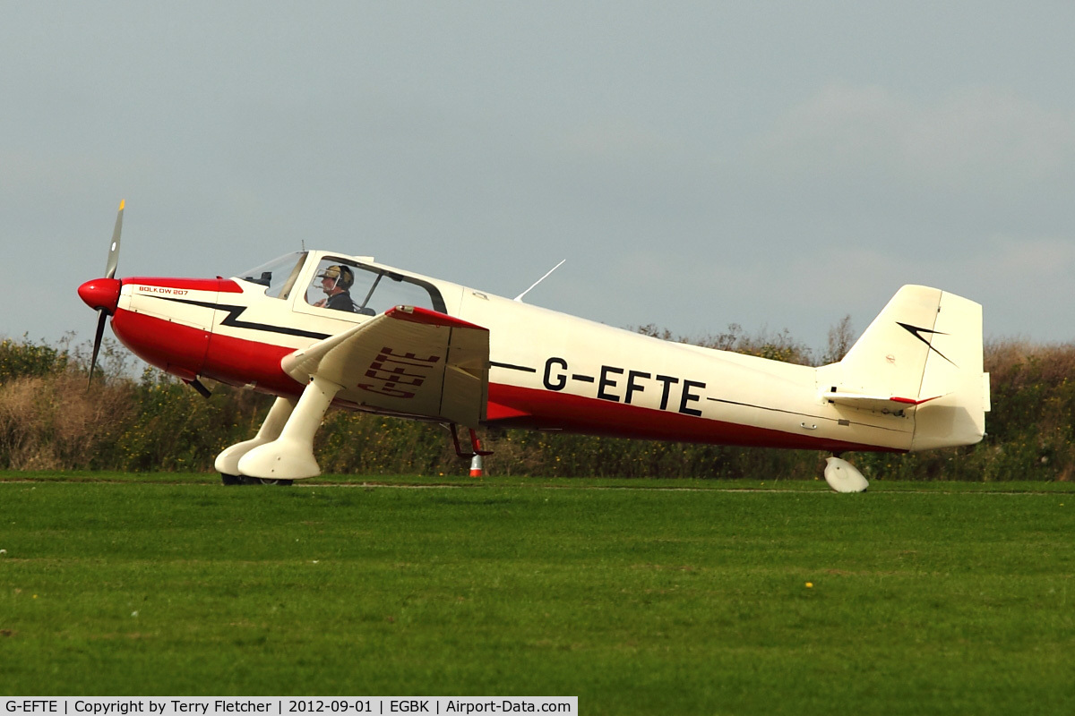 G-EFTE, 1961 Bolkow Bo-207 C/N 218, A visitor to 2012 LAA Rally at Sywell
