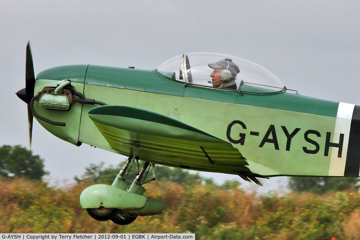 G-AYSH, 1973 Taylor Monoplane C/N PFA 1413, A visitor to 2012 LAA Rally at Sywell