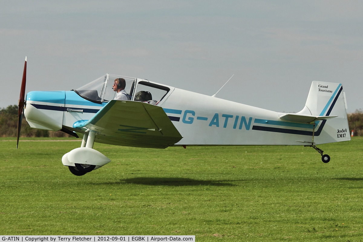 G-ATIN, 1956 SAN Jodel D-117 C/N 437, A visitor to 2012 LAA Rally at Sywell