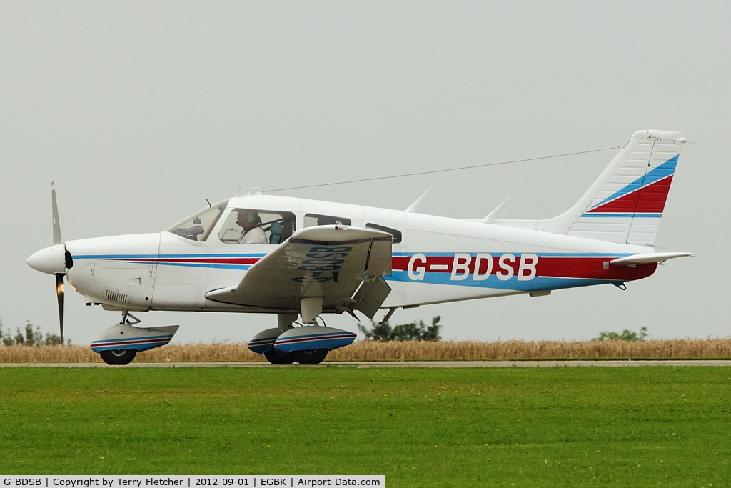 G-BDSB, 1975 Piper PA-28-181 Cherokee Archer II C/N 28-7690107, A visitor to 2012 LAA Rally at Sywell