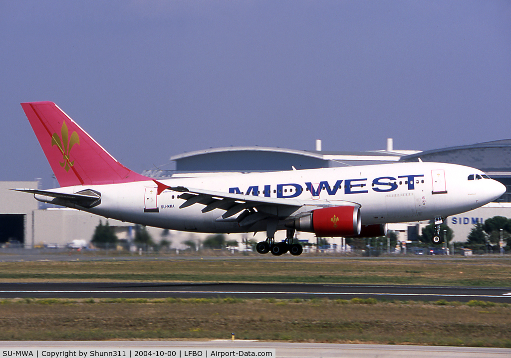 SU-MWA, 1992 Airbus A310-304 C/N 652, Landing rwy 14R