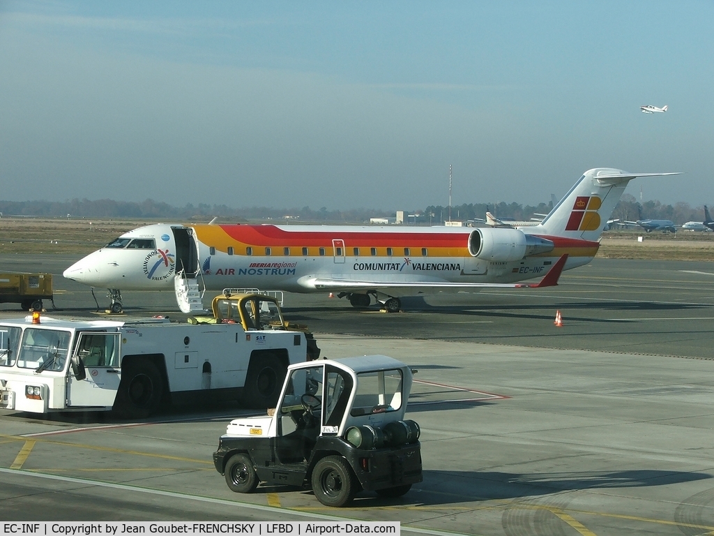EC-INF, 2003 Bombardier CRJ-200ER (CL-600-2B19) C/N 7785, from and to Madrid Barajas