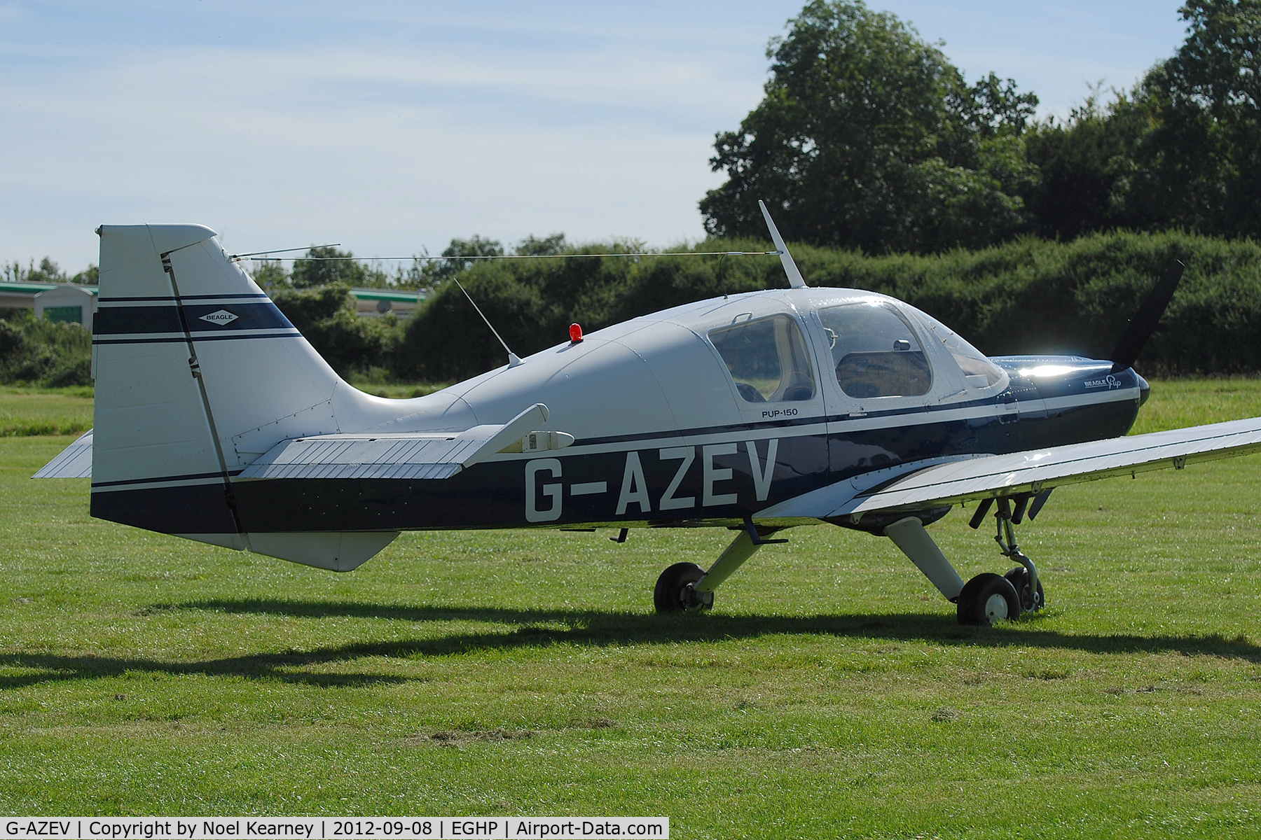 G-AZEV, 1969 Beagle B-121 Pup Series 2 (Pup 150) C/N B121-131, At the Vintage Fly-in at Popham Sept '12