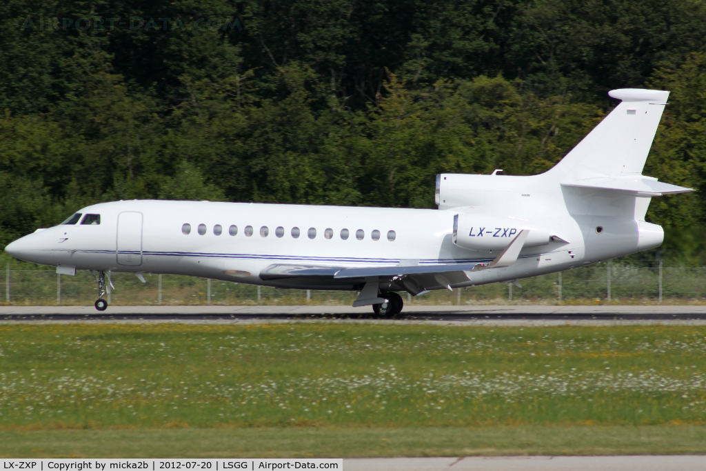 LX-ZXP, 2009 Dassault Falcon 7X C/N 56, Landing