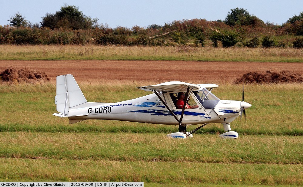 G-CDRO, 2005 Comco Ikarus C42 FB80 C/N 0507-6750, Originally in private hands in August 2005 and currently with, Airbourne Aviation Ltd since April 2007.