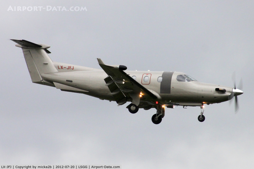 LX-JFJ, 2005 Pilatus PC-12/45 C/N 678, Landing