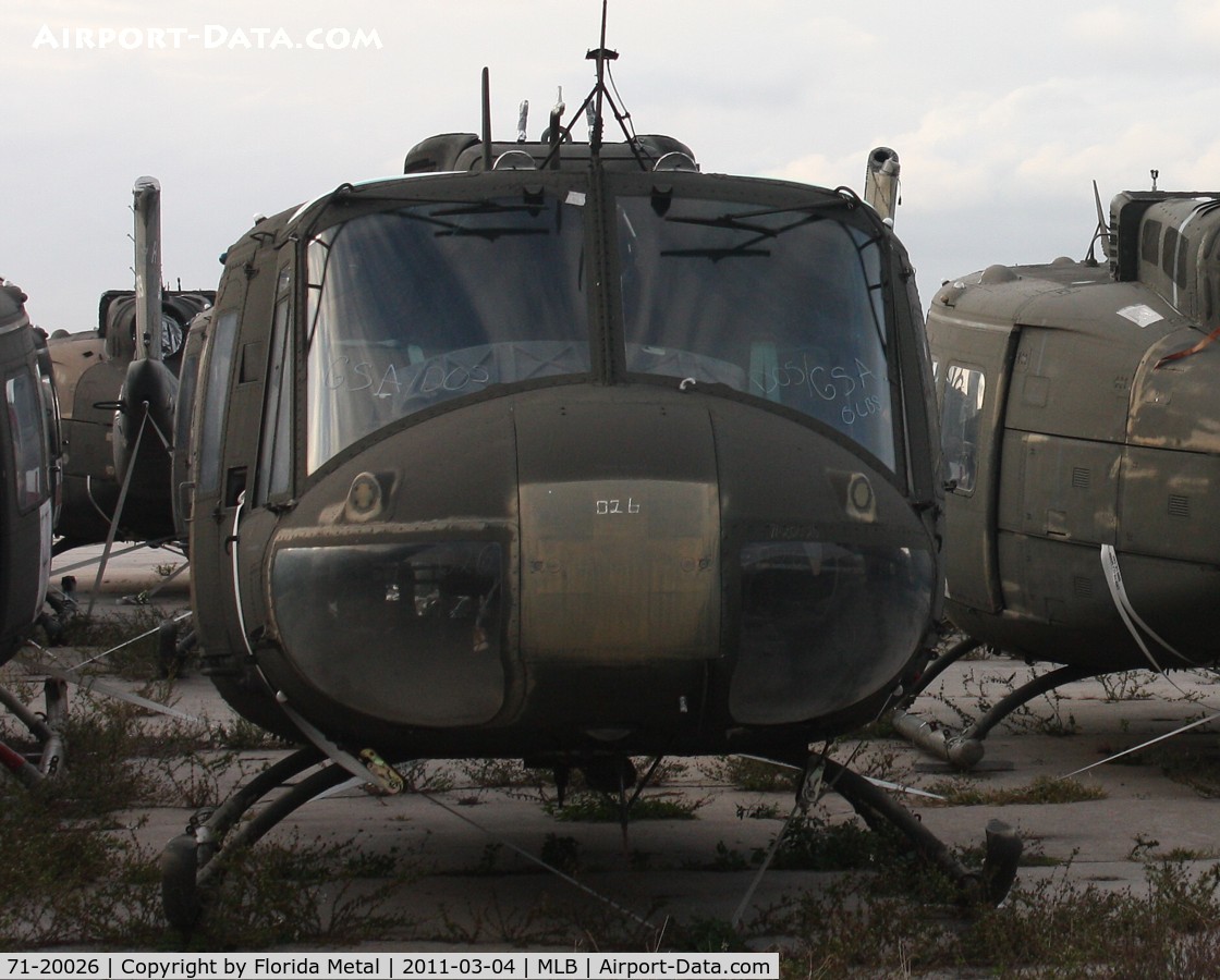 71-20026, 1971 Bell UH-1V Iroquois C/N 12850, UH-1H in storage