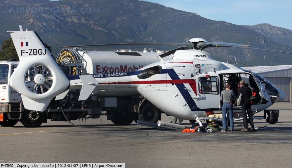 F-ZBGJ, 2007 Eurocopter EC-135P-1 C/N 0551, Parked