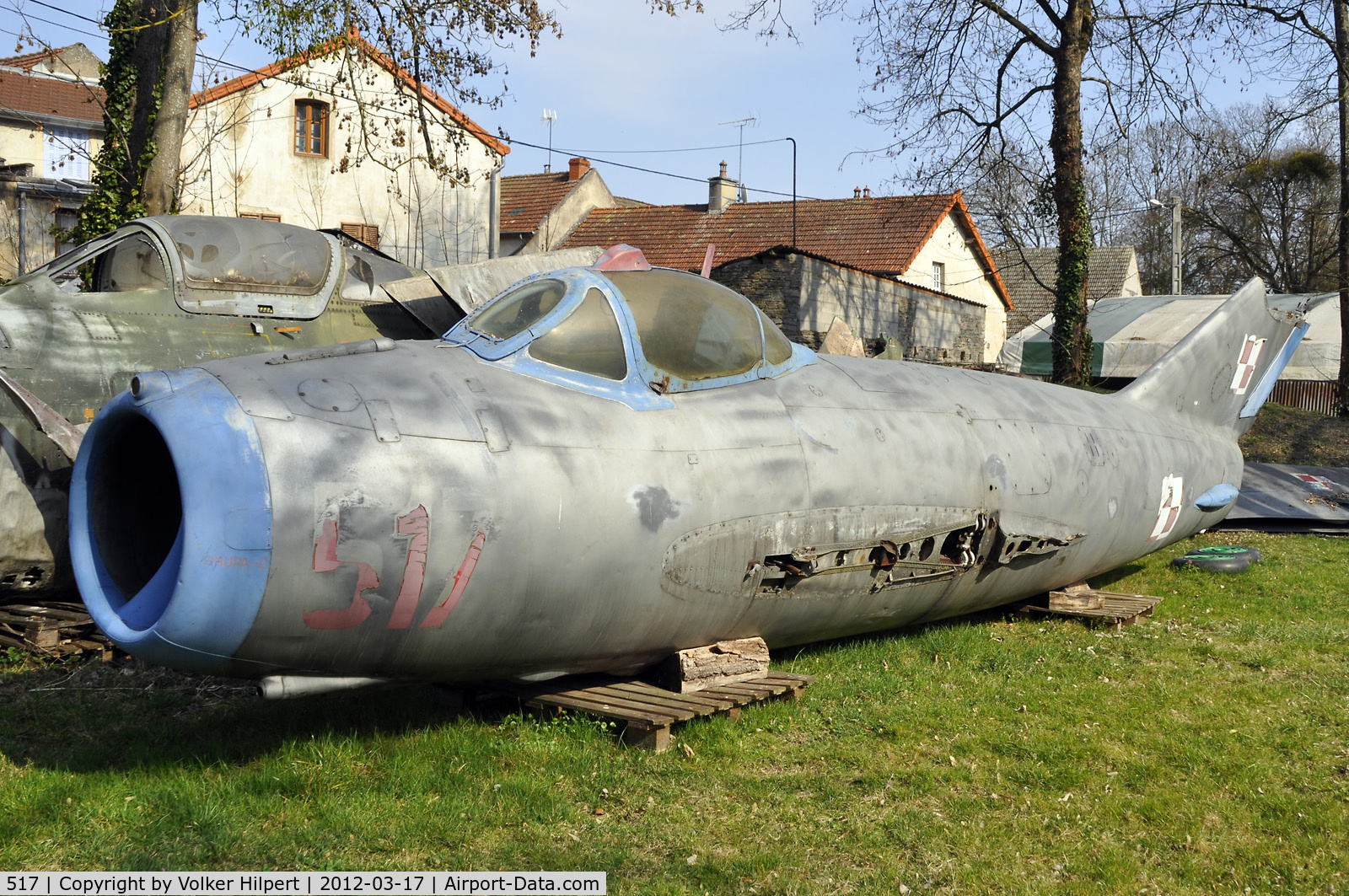 517, PZL-Mielec Lim-5 (MiG-17F) C/N 1C0517, at Savigny-les-Beaune