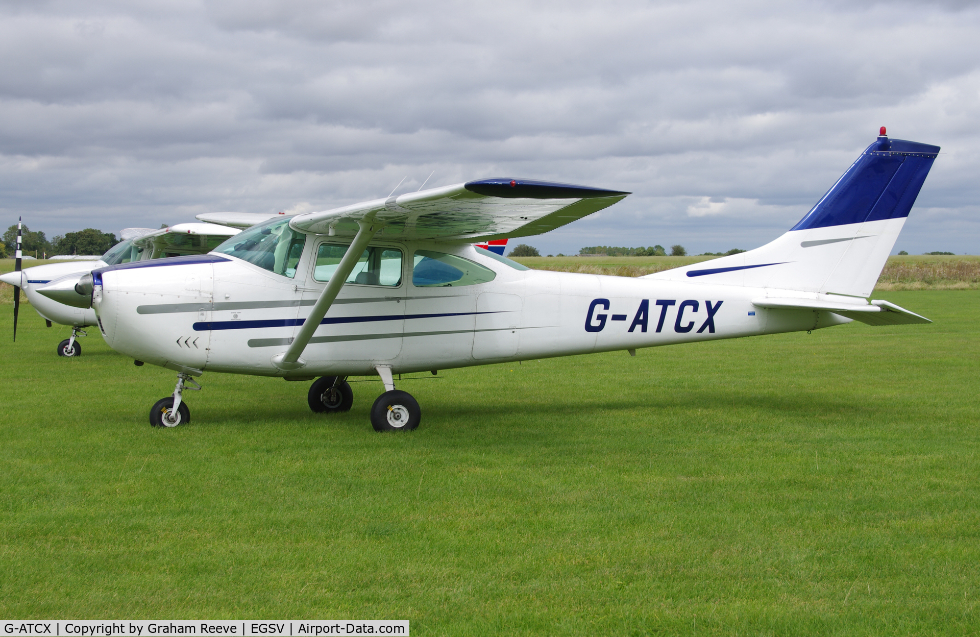 G-ATCX, 1964 Cessna 182H Skylane C/N 182-55848, Parked at Old Buckenham.
