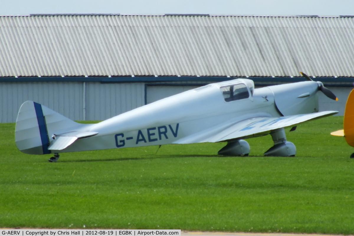 G-AERV, 1936 Miles M11A Whitney Straight C/N 307, at the 2012 Sywell Airshow