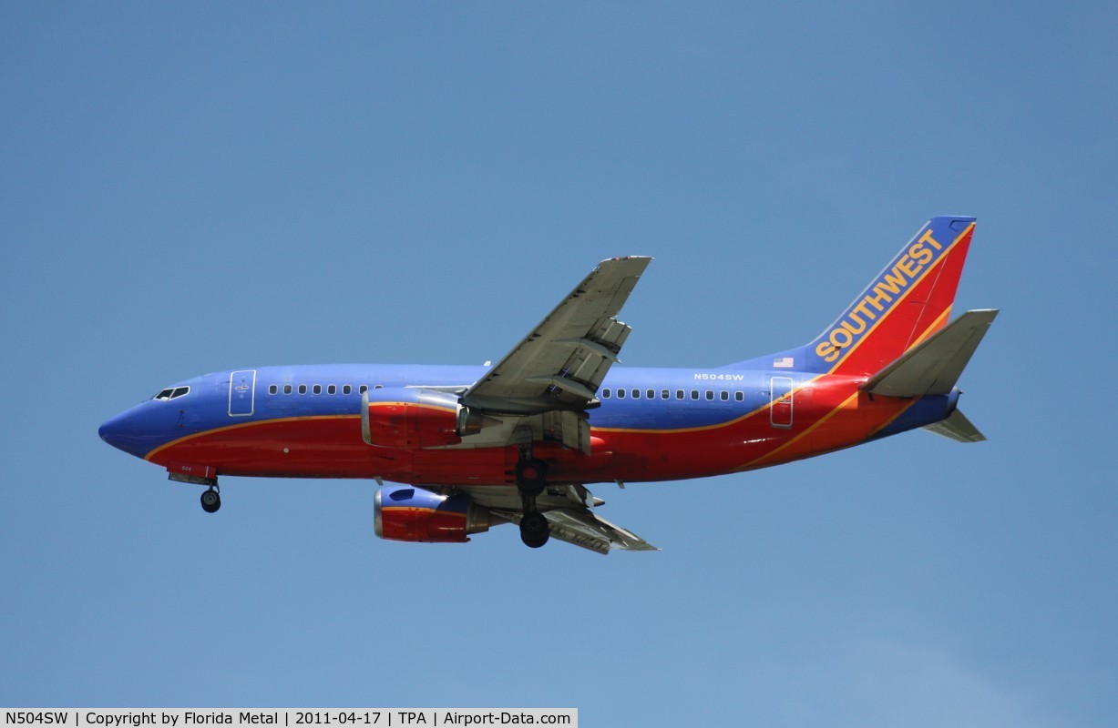 N504SW, 1990 Boeing 737-5H4 C/N 24181, Southwest 737-500