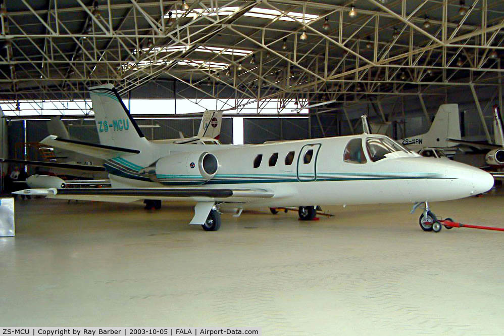 ZS-MCU, 1973 Cessna 500 Citation I C/N 500-0137, Cessna Citation I [500-0137] Lanseria~ZS 05/10/2003