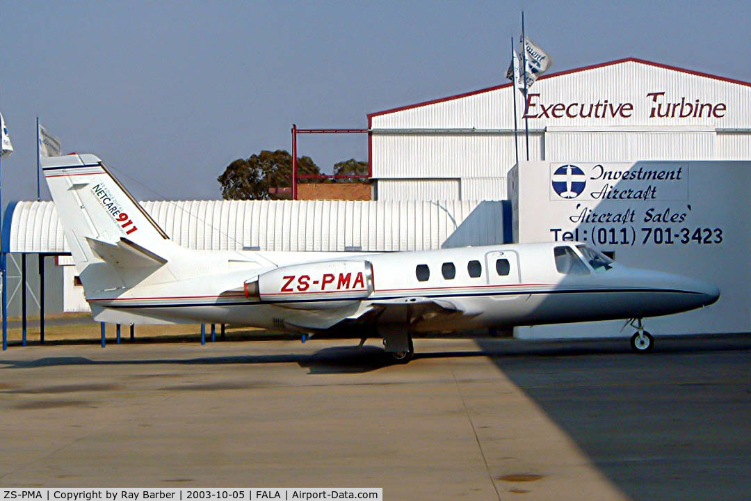 ZS-PMA, 1974 Cessna 500 Citation Eagle C/N 500-0123, Cessna Citation Eagle [500-0123] Lanseria~ZS 05/10/2003