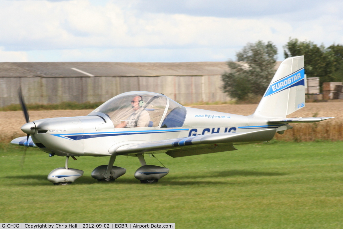 G-CHJG, 2012 Cosmik EV-97 TeamEurostar UK C/N 3938, At the Real Aeroplane Club's Wings & Wheels fly-in, Breighton