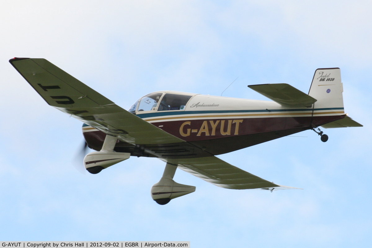 G-AYUT, 1964 SAN Jodel DR-1050 Ambassadeur C/N 479, At the Real Aeroplane Club's Wings & Wheels fly-in, Breighton