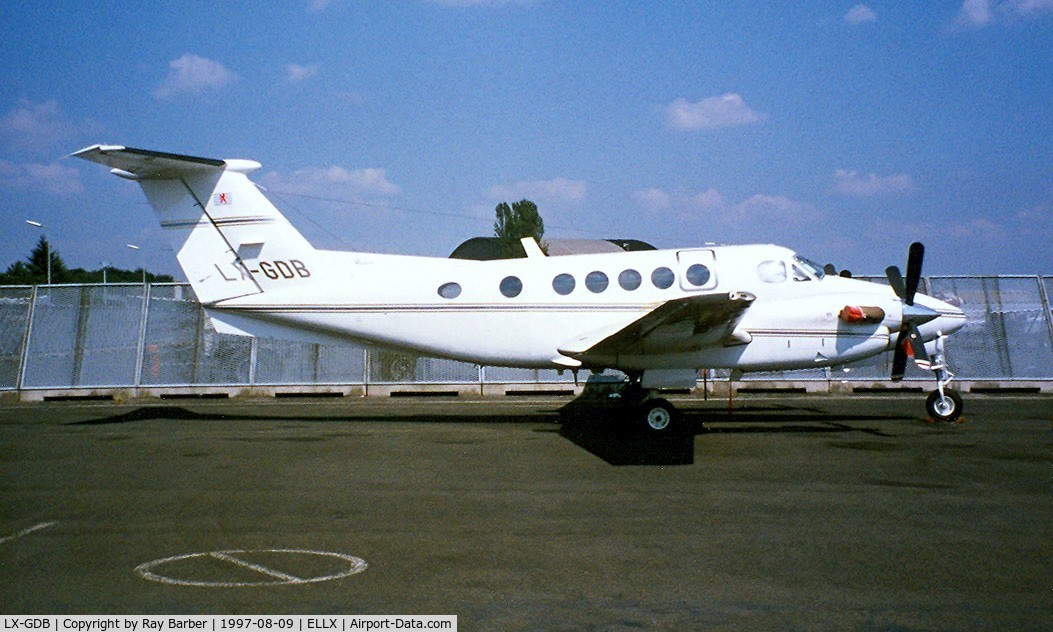 LX-GDB, 1978 Beech 200 Super King Air C/N BB-397, Beech 200 Super King Air [BB-397] Luxenbourg-Findel~LX 09/08/1997