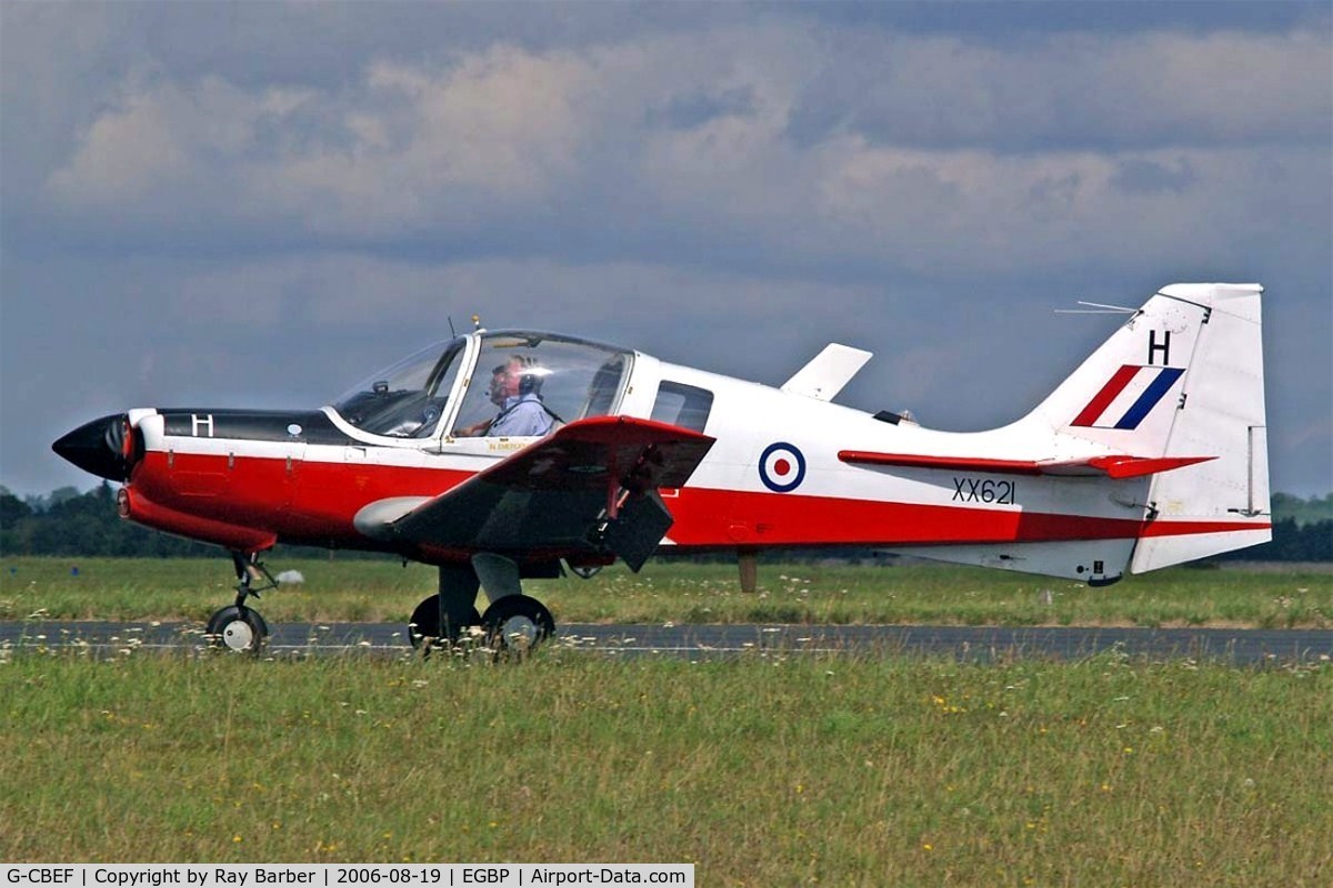 G-CBEF, 1974 Scottish Aviation Bulldog T.1 C/N BH120/286, Scottish Aviation SA.120 T.1 Bulldog [BH120/286] Kemble~G 19/08/2006