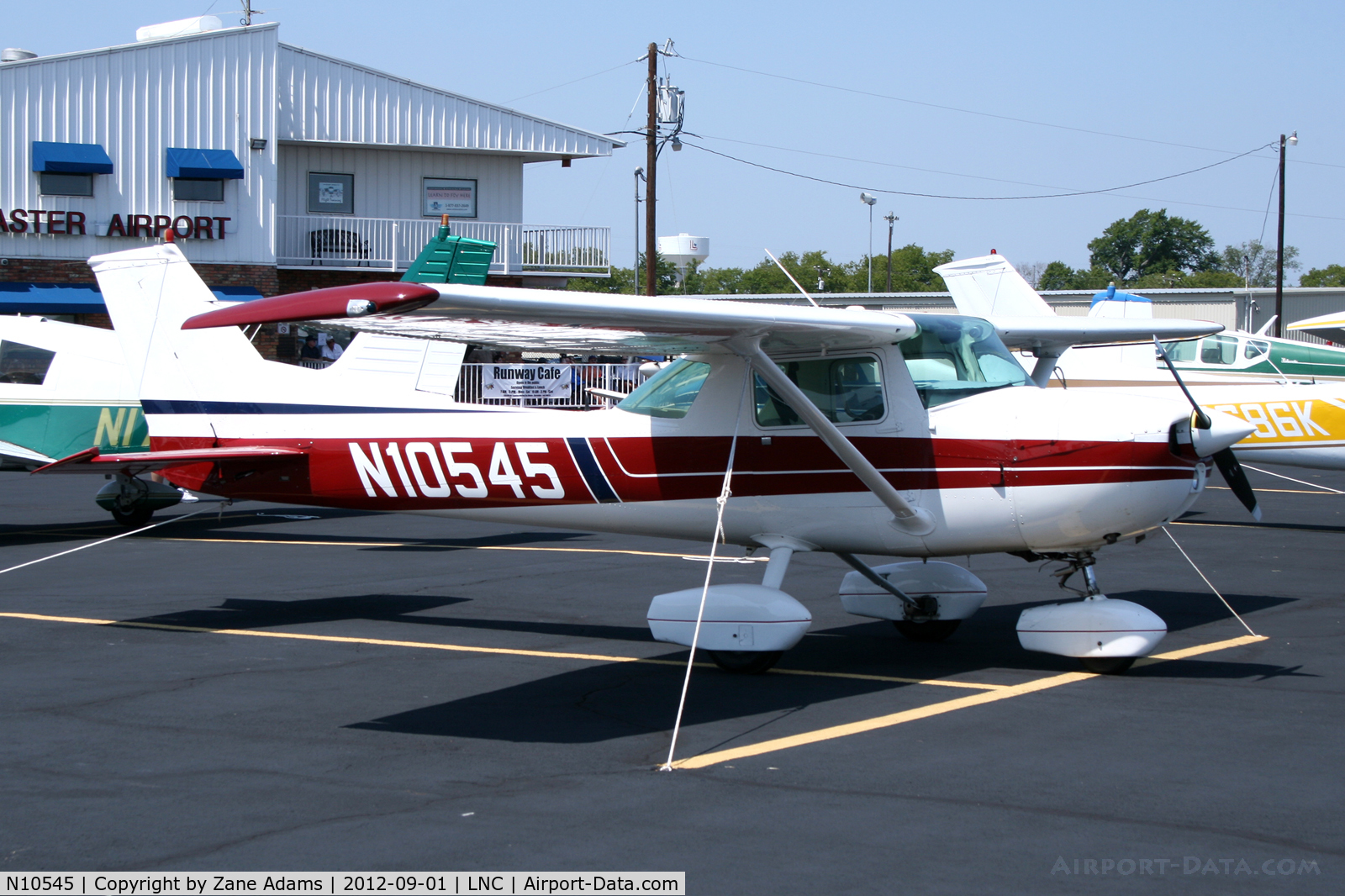 N10545, 1973 Cessna 150L C/N 15074907, On the ramp during Warbirds on Parade 2012 at Lancaster Airport