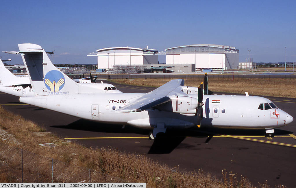 VT-ADB, 1989 ATR 42-300 C/N 128, Returned to lessor at parked @ SIDMI Facility...